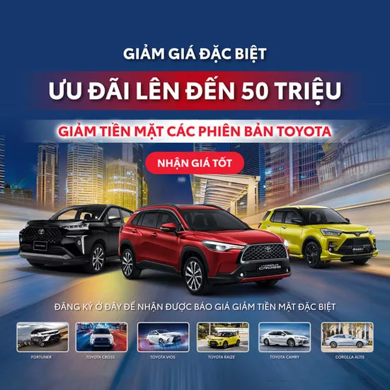 Khuyến Mãi Toyota Lý Thường Kiệt - Nhận báo giá Toyota Lý Thường Kiệt