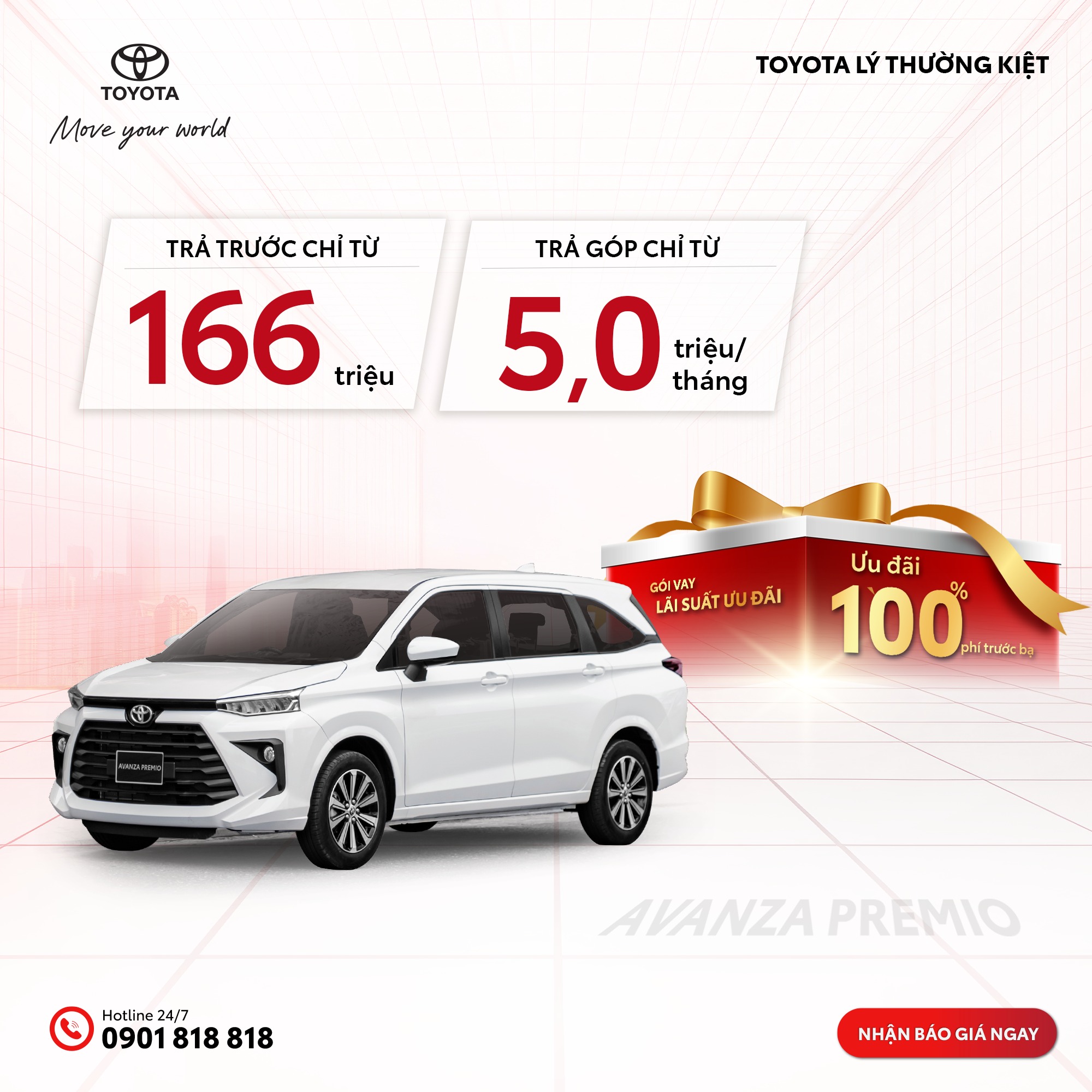 Giảm 100% Phí Trước Bạ , Chốt Xe Thả Ga