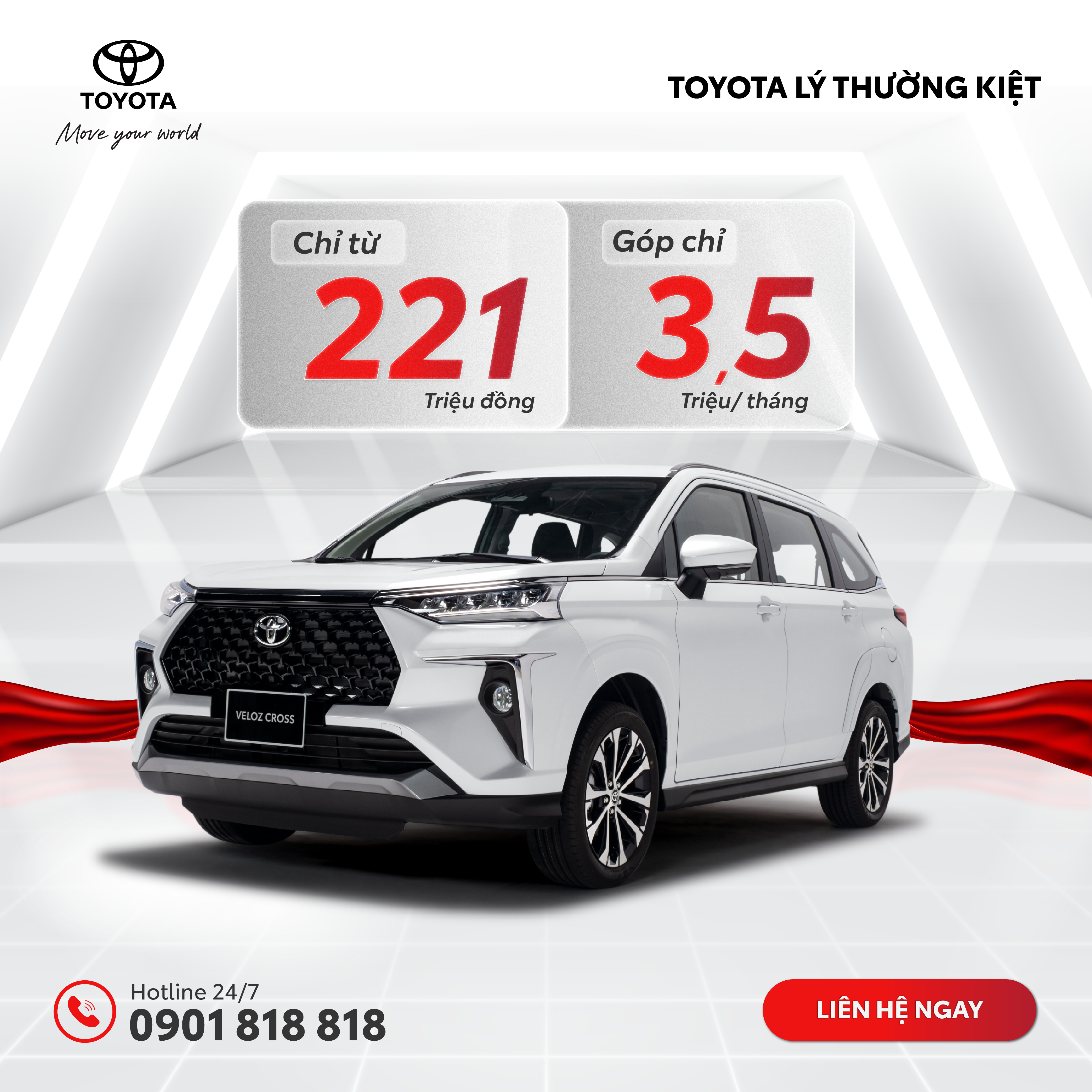 Sở Hữu Xế Yêu Với Lãi Suất 0% Tại Toyota Lý Thường Kiệt