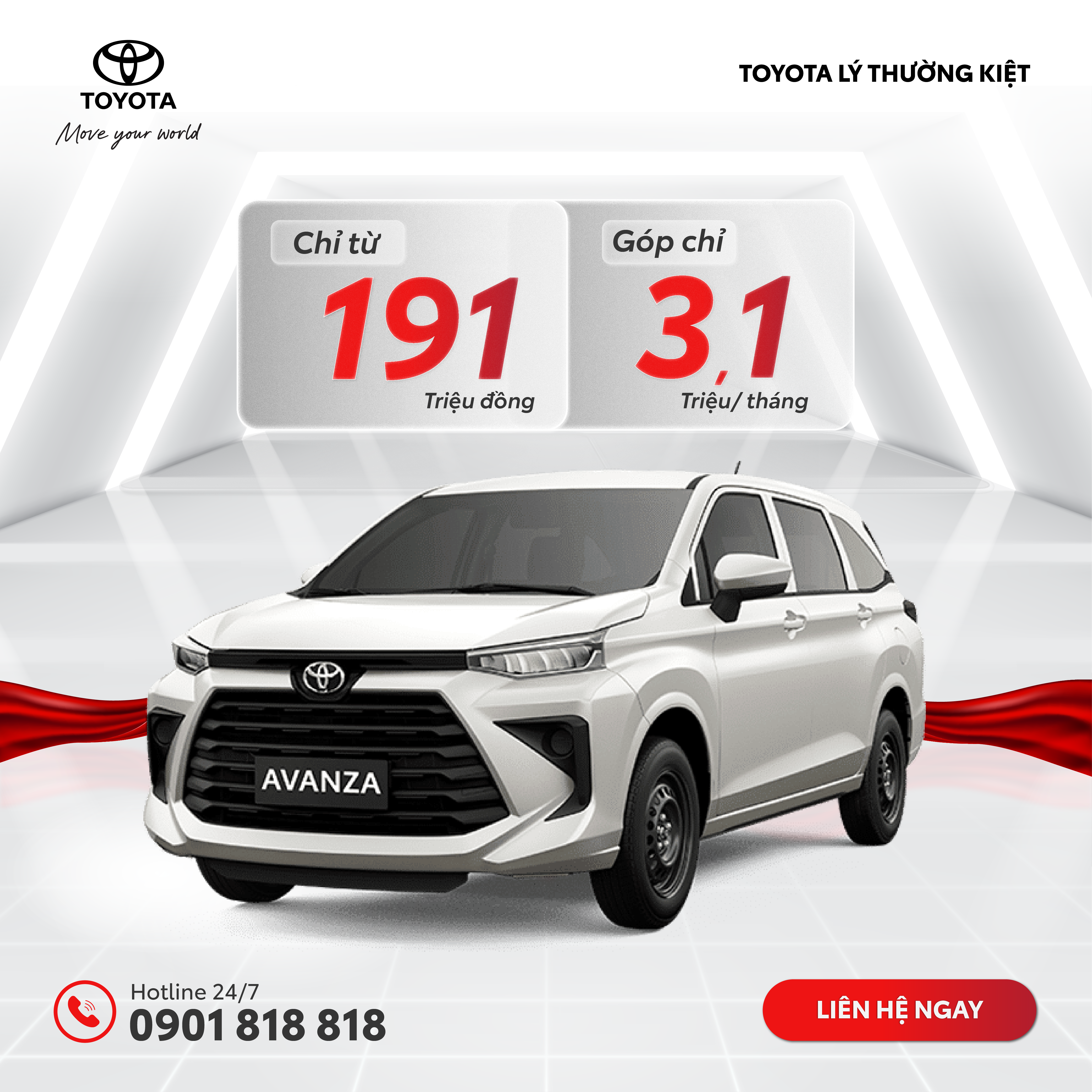 Sở Hữu Xế Yêu Với Lãi Suất 0% Tại Toyota Lý Thường Kiệt