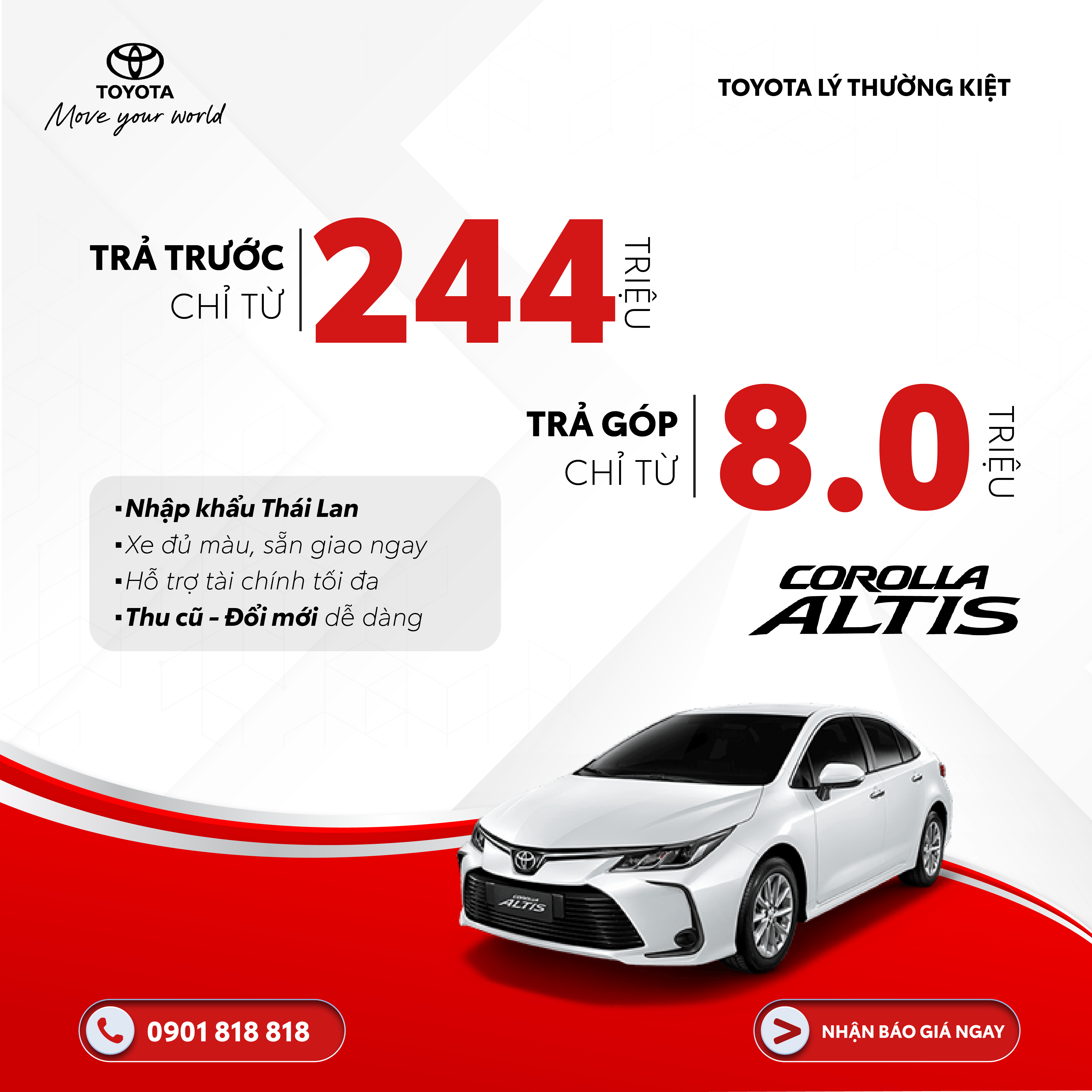Tháng 10 Này, Mua Xe Toyota Có Những Ưu Đãi Gì?