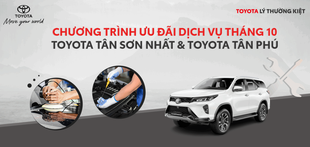 Read More About The Article Khuyến Mãi Bảo Dưỡng, Chăm Sóc Xe Cực Hot Trong Tháng 10 – Đến Ngay Toyota Tân Phú Và Toyota Tân Sơn Nhất