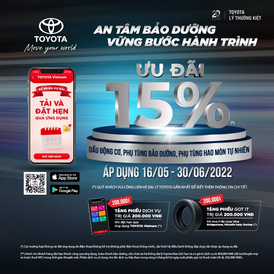 You Are Currently Viewing Khuyến Mãi Hot Mùa Hè – Nhiều Chương Trình Miễn Phí Và Giảm Giá Dịch Vụ Tại Toyota Lý Thường Kiệt