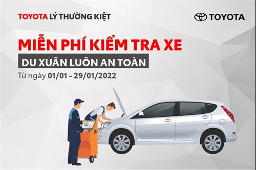 Kiểm Tra Xe Toyota Miễn Phí - Ưu Đãi Dịch Vụ Đón Xuân