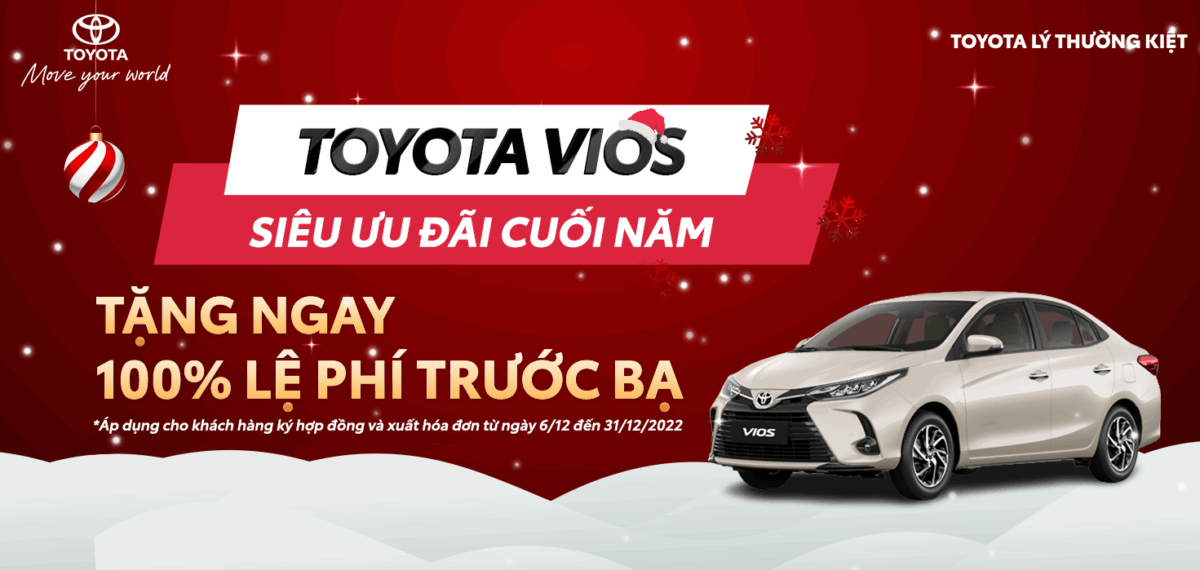 Mua Xe Vios 2022 Giảm Tiền Mặt, Ưu Đãi Khủng - Mùa Sale Siêu Khuyến Mãi