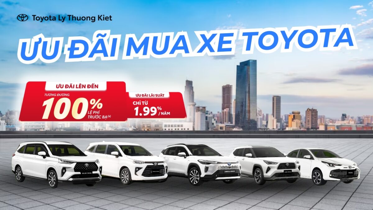 Mua Xe Toyota Với Giá Ưu Đãi Tốt Nhất – Ưu Đãi Lên Đến 100% Phí Trước Bạ