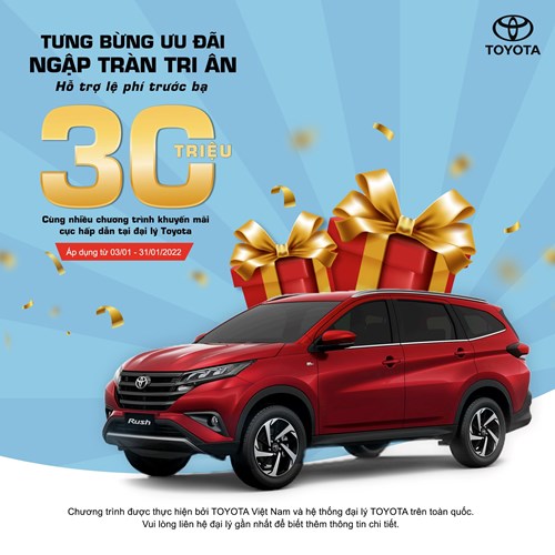 Mừng Xuân 2022 - Mua Xe Nhận Loạt Ưu Đãi Từ Toyota Lý Thường Kiệt