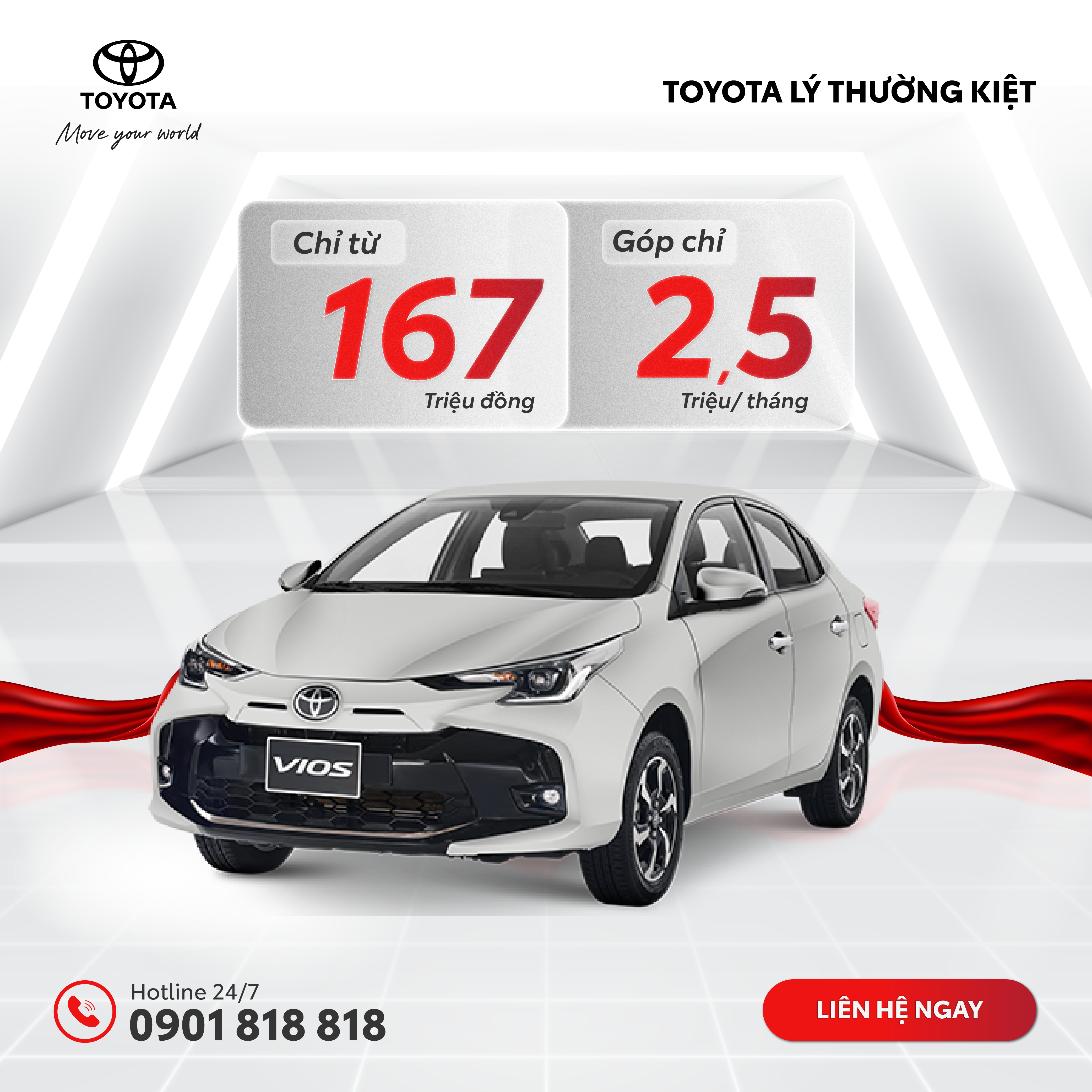 Sở Hữu Xế Yêu Với Lãi Suất 0% Tại Toyota Lý Thường Kiệt