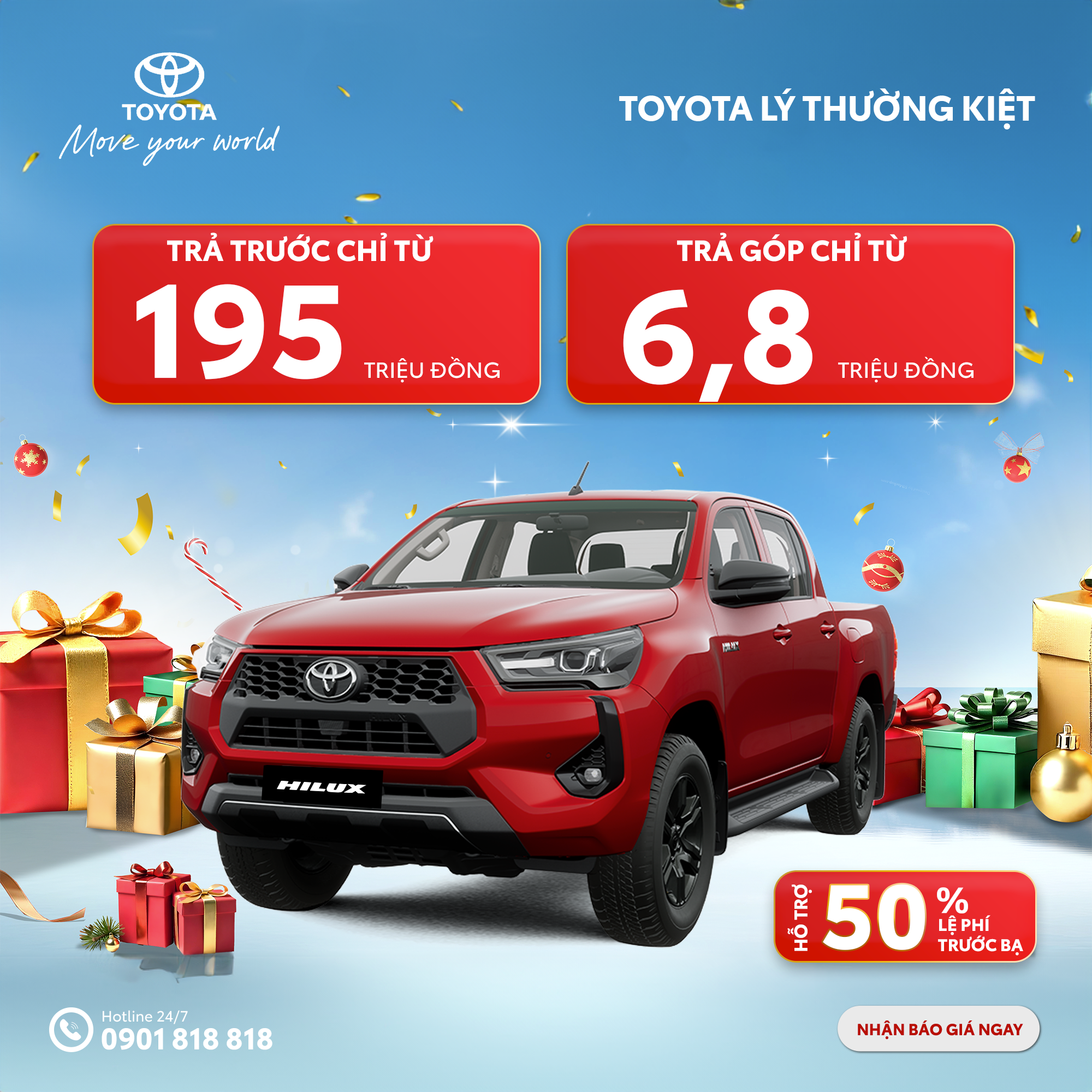 Toyota Hilux Phiên Bản Nâng Cấp - Ưu Đãi 50% Phí Trước Bạ