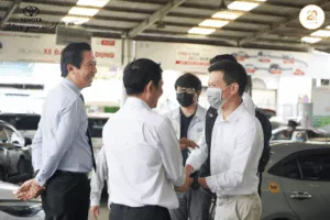 Read More About The Article Toyota Lý Thường Kiệt Đón Tiếp Ban Lãnh Đạo Tmv, Tmap Và Ttisv Đến Thăm Và Làm Việc