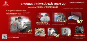 Read More About The Article Ưu Đãi Ngập Tràn, An Toàn Mùa Mưa Cùng Toyota Lý Thường Kiệt