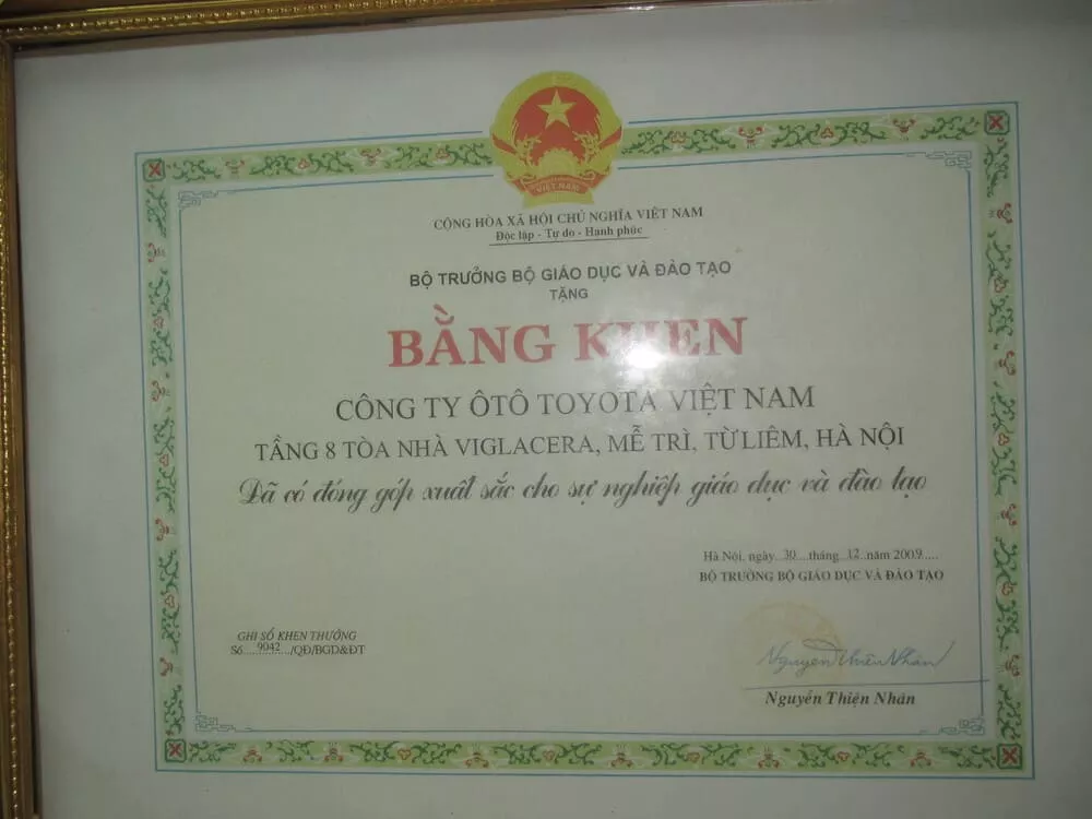 Thành Tựu Toyota 2009